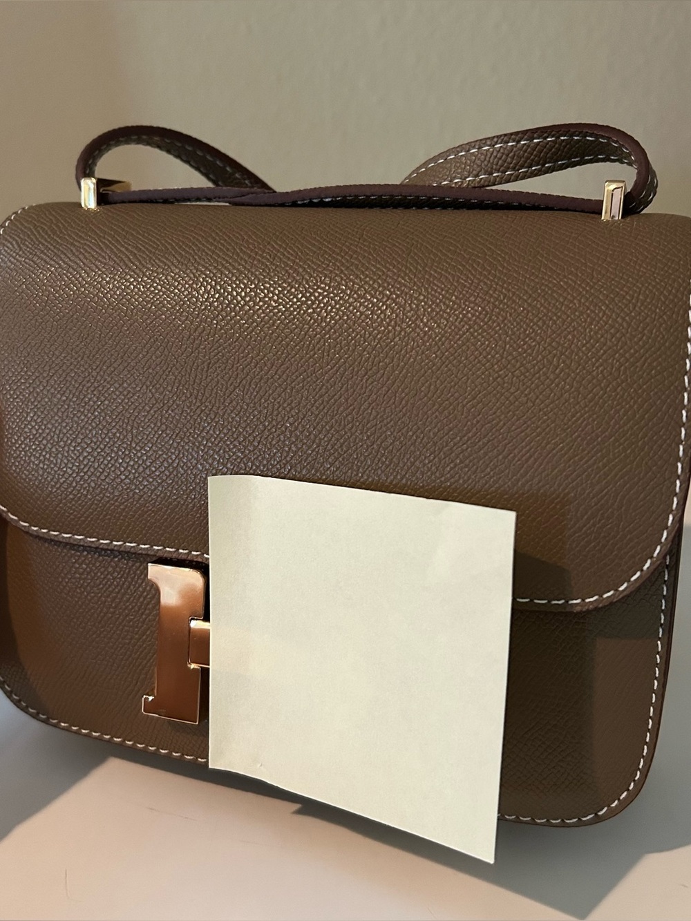 19cm Etaupe Epsom Leather Box
